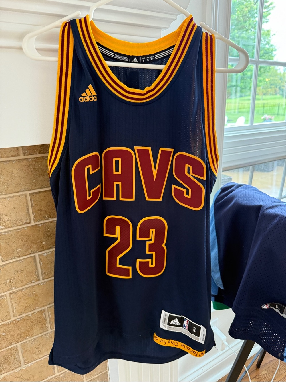 adidas Cleveland Cavaliers Navy Maroon Gold #23 Basketball Jersey